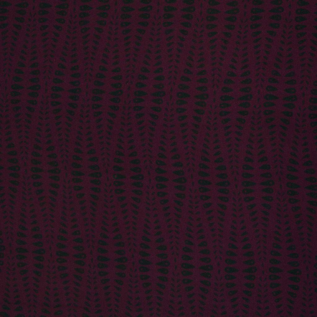 Viskosetwill Druck Weizenkörner aubergine - Bienvenido